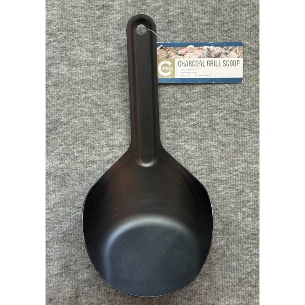 Charcoal Companion Charcoal Grill Scoop - Steel - High Heat Coating - 8.5
